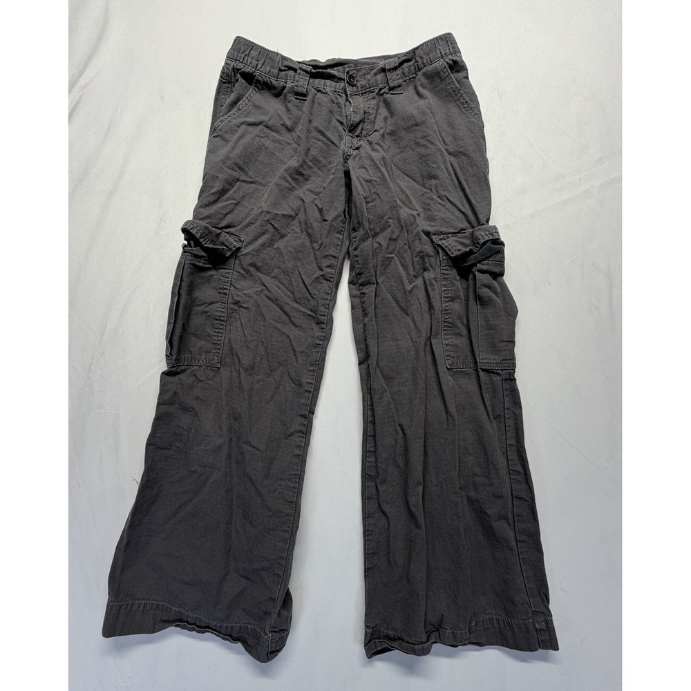 J. Galt Womens Size Small Gray‎ Cargo Pants Wide Leg Utility Casual Cotton